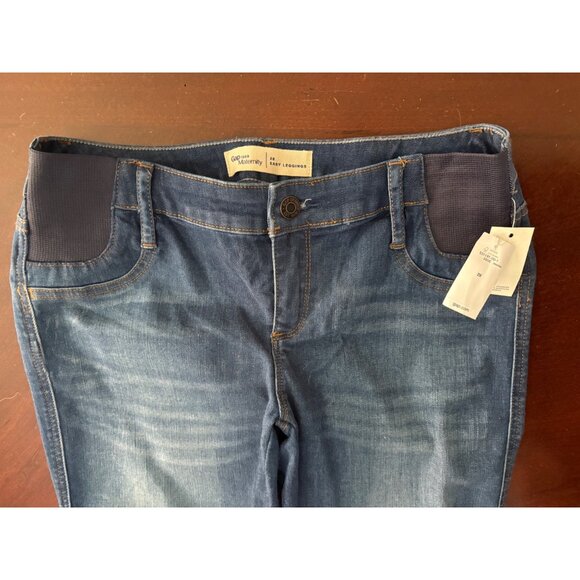 GAP Denim NWT Maternity Easy Legging Side Insert Jean Jeggings Size 28 or US 6 - Picture 4 of 11